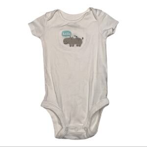 Carter’s Hello Hippo Bird Onesie Bodysuit 6M
